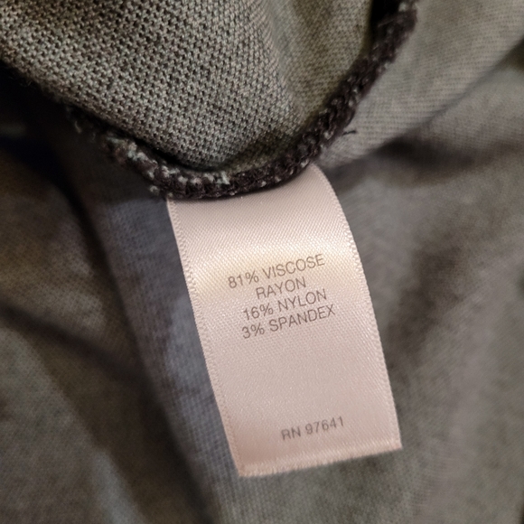 J Jill Ponte size Med Petite short dress tunic knit shift. Gray green and black - Picture 3 of 10